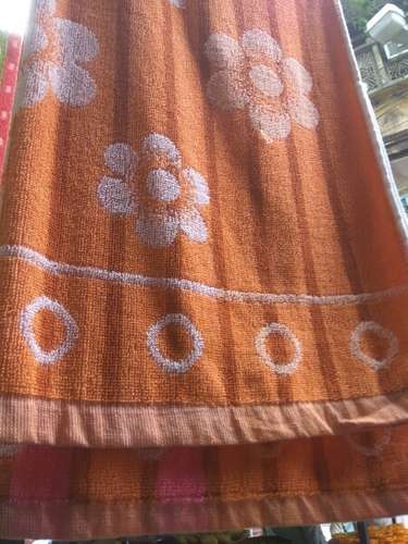 Designer Flower Print Cotton Towel  by Gupta Textile