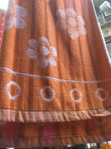 Designer Flower Print Cotton Towel  by Gupta Textile