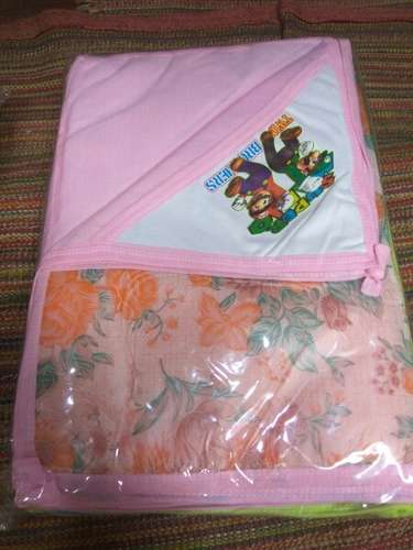 Floral Print Baby Bath Towel  by Gupta Textile