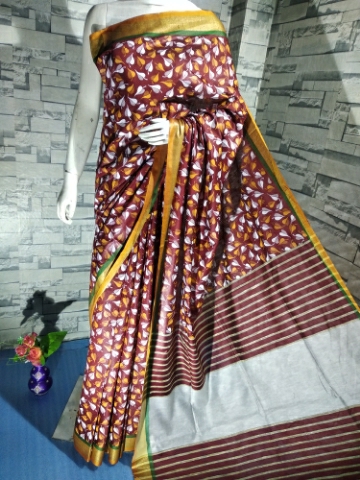 Acrylic Printed Saree  by handloom plus