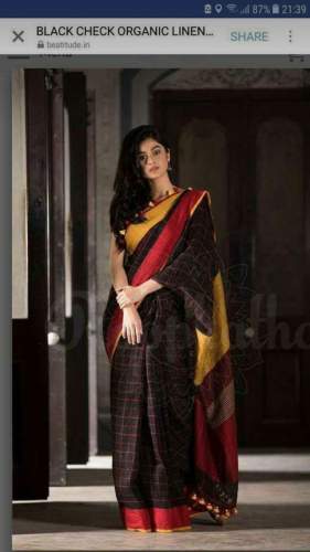 Linen Saree 