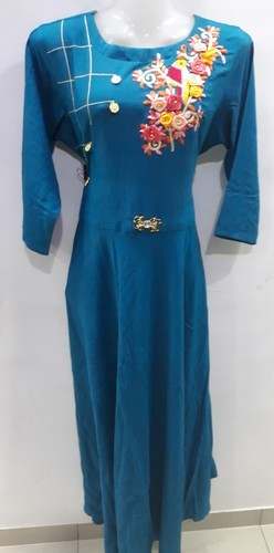 Fancy Anarkali Long Embroidered Kurti 