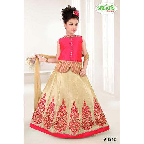 gota work kids choli by Natraj Creations