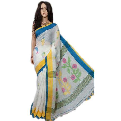 Bhagalpuri Silk Cotton Saree by Veshbhusha Textiles