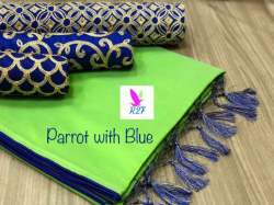 3 blouse concept chanderi cotton sarees