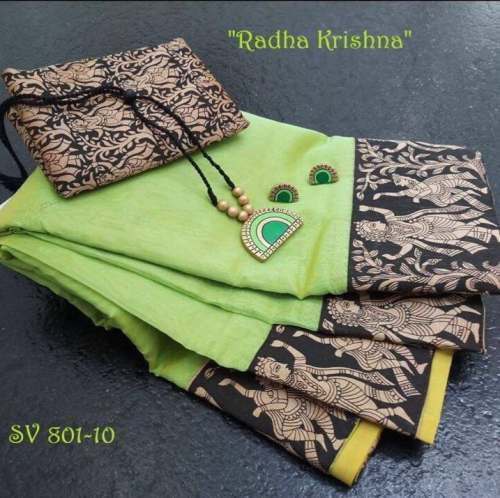 chanderi fancy lace saree