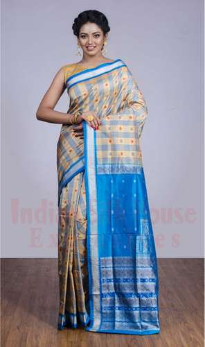 Check Print Bomkai Sarees 