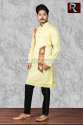 Exclusive Cotton Painting Fabric Men Kurta thumb 1