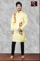 Exclusive Cotton Painting Fabric Men Kurta thumb 2