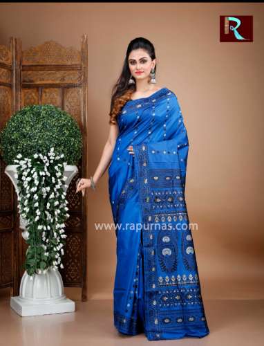 Fancy Designer pure Baluchari Silk Saree 