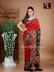 Hand Batik on Pure Cotton Handloom Saree 