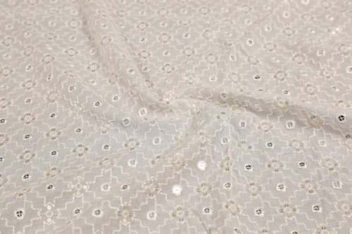 Embroidery Cotton Blend Fabric by HP Singh Agencies Private Limited