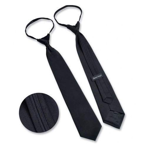 black zipper tie
