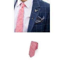 pink casual tie