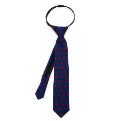 printed school zipper tie