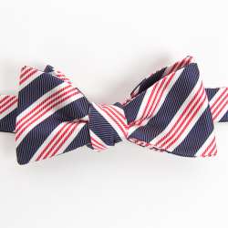 striped bow tie