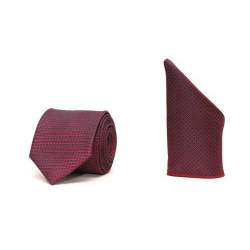 designer tie and pocket handkerchief