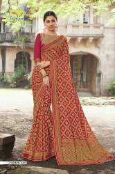 Fancy Printed Brasso Saree