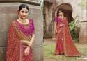 Fancy Printed Brasso Saree thumb 2