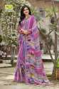 Georgette Border Saree thumb 3