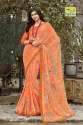 Georgette Border Saree thumb 5