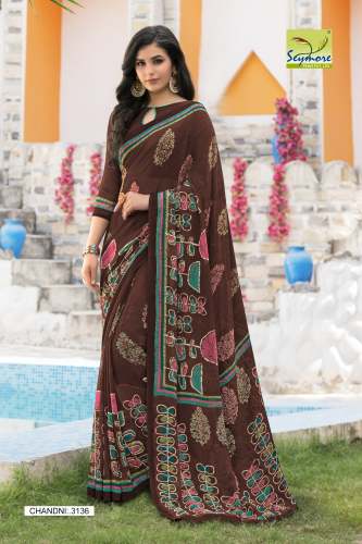 Regular Wear Georgette Printed Saree