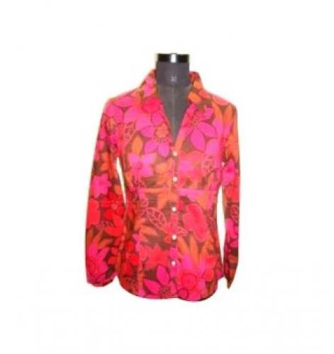 Ladies Georgette Printed Shirt