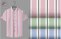 Cotton stripe shirting fabric