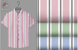 Cotton stripe shirting fabric