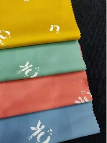 Letter Cotton Printed Fabric by Bhansali Corporation