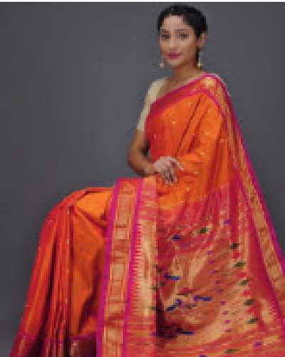 silk paithani saree by Kapse Paithani