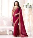 KFP - Fancy Georgette Saree thumb 2
