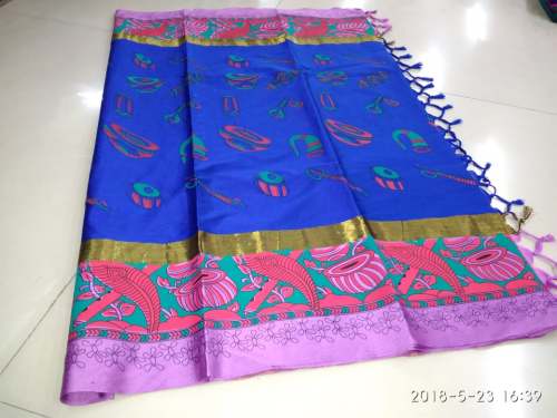 Printed Jhalar Saree