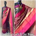 Khadi Cotton Silk Saree thumb 5