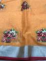 linen cotton saree  thumb 9
