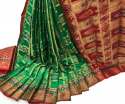 Beautiful Patola Silk Banarasi Sarees thumb 4
