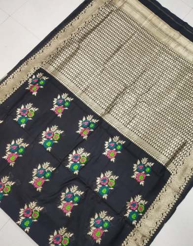 Flower Print Cotton Silk Sarees