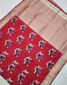Flower Print Cotton Silk Sarees thumb 1
