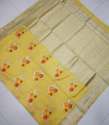 Flower Print Cotton Silk Sarees thumb 5