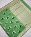Flower Print Cotton Silk Sarees thumb 6