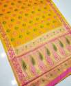 Paithani Style Banarasi Silk Saree thumb 4