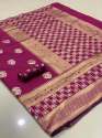 Two Tone Banarasi Silk Sarees thumb 1