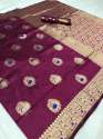 Womens Peacock Banarasi Silk Sarees  thumb 3