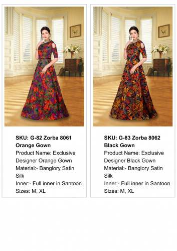 designer fancy gown