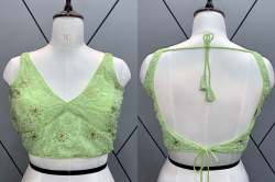 Georgette Ready Made Lucknowi Blouse