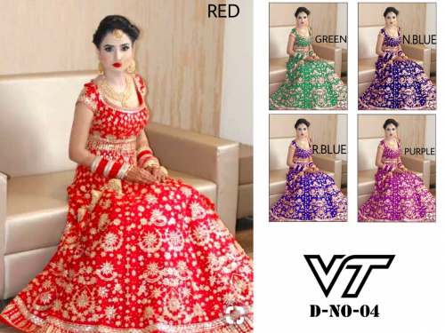 Heavy Embrodery Work Lehenga VT - 04
