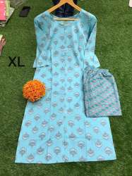 Pure Jaipuri Cambric Cotton Kurti With Pant