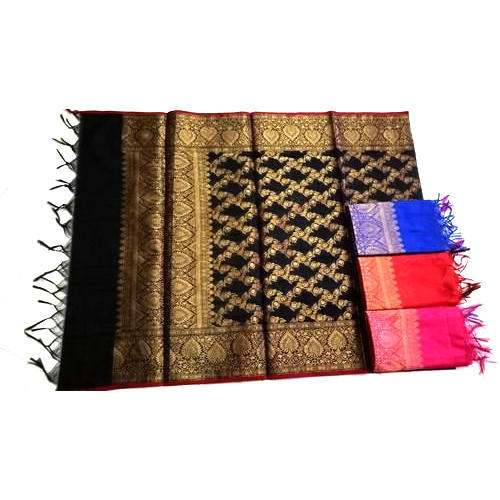 Fancy Banarasi Silk Dupatta by Al Manzoor fabrics