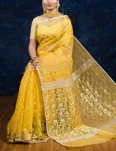 Kora Muslin jamdani Saree