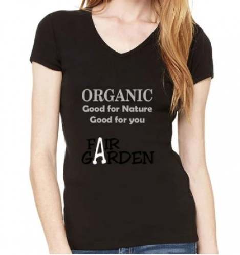 Ladies Cotton V-Neck T shirts by Fair Garden
